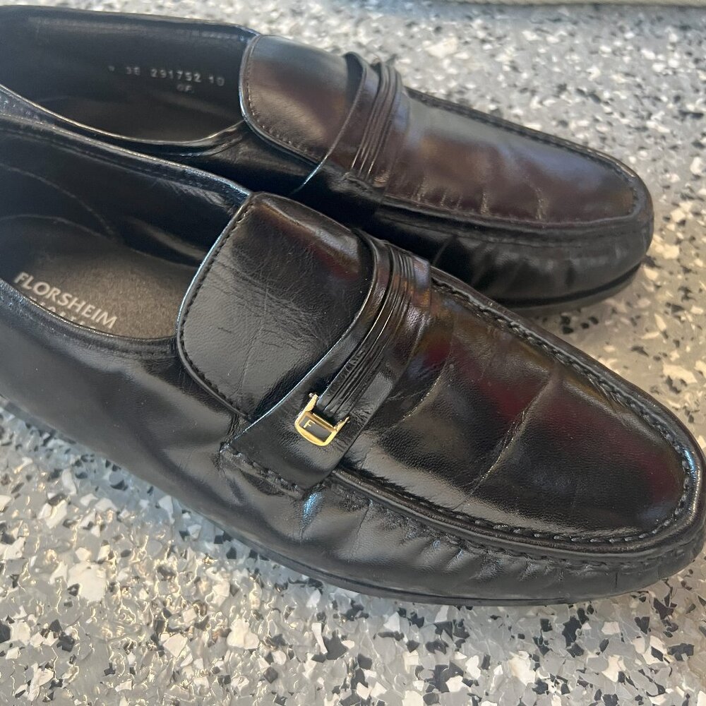 Men's Florsheim Riva Slip-On 17088-01 Black Leather 9 3E